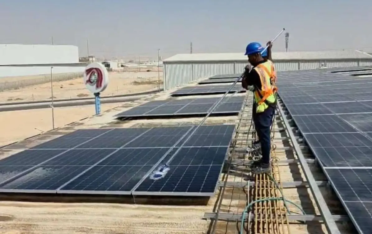 Module Cleaning Service for 500kWp Lulu Riyadh